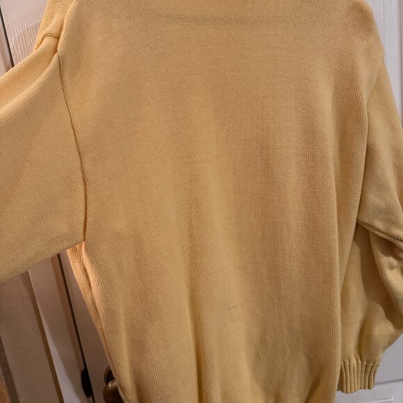 London Fog Women Cardigan Sweater Size Medium 100% Cotton - Picture 5 of 6